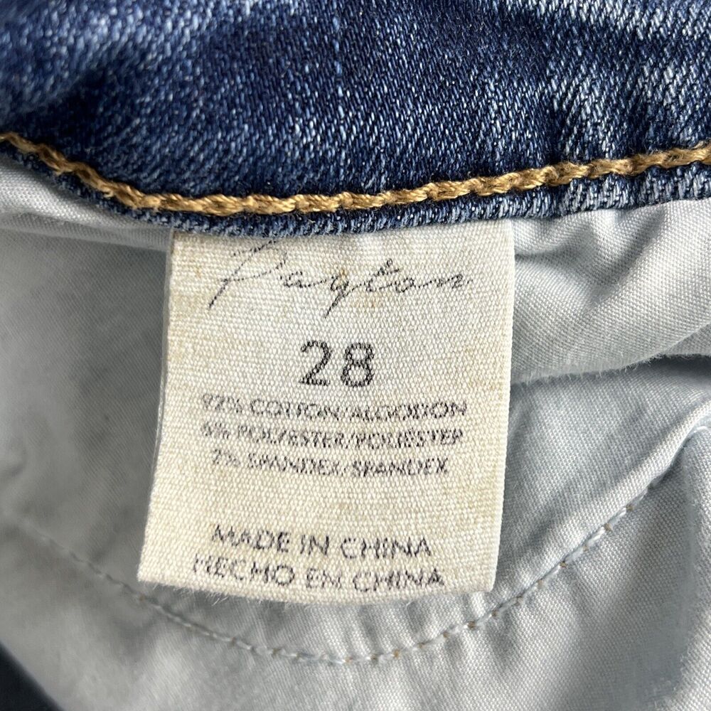 BKE Payton Jeans Womens 28R Blue Denim Cropped Mid-Rise Distressed Stretch - Picture 10 of 16